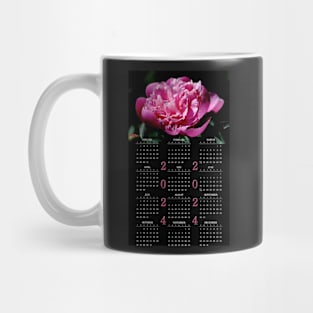 Peony • 2024 Year-at-a-glance Calendar Mug